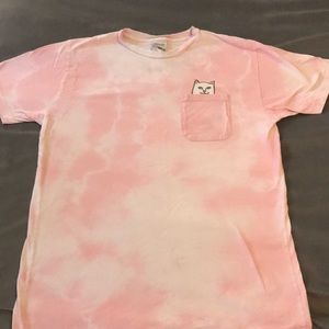 RIP N DIP pink tie dye tshirt